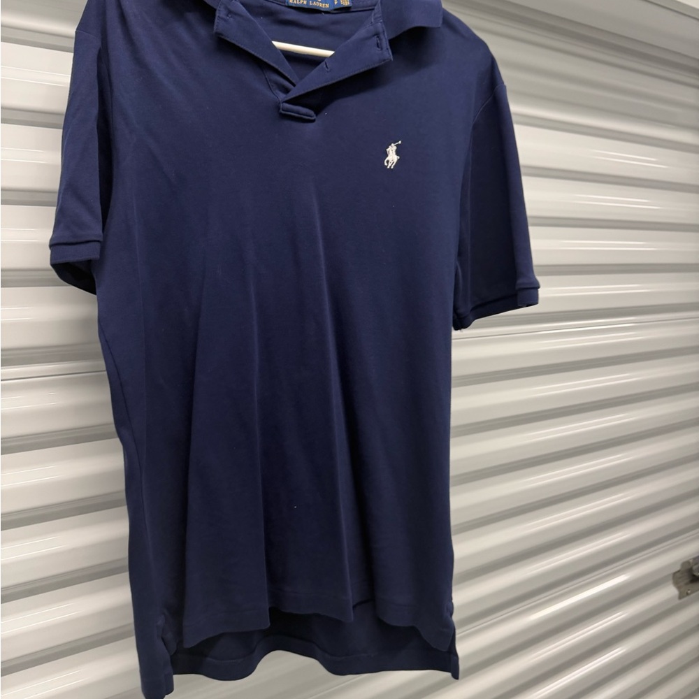 Polo by Ralph Lauren  Navy Blue Polo Shirt - Picture 3 of 5